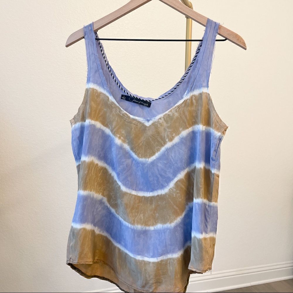 Patterson J. Kincaid Neiman Marcus 100% Silk Tie Dye Top Small